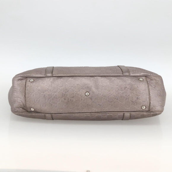 GUCCI GG Canvas Guccissima Miss GG Bag Leather Pink Silver 282956 Auth YKZ740