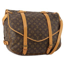 LOUIS VUITTON Monogram Saumur 43 Shoulder Bag M42252 LV Auth YKZ745A-1