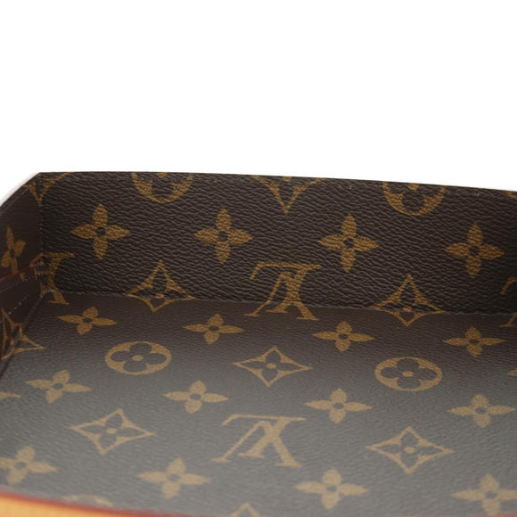 LOUIS VUITTON Monogram Wood Posh MM Accessory Case GI0150 LV Auth YKZ746M