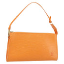 LOUIS VUITTON Epi Pochette Accessoires Pouch Orange Mandarin M5294H Auth YKZ750V-1