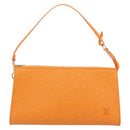 LOUIS VUITTON Epi Pochette Accessoires Pouch Orange Mandarin M5294H Auth YKZ750V-13