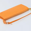 LOUIS VUITTON Epi Pochette Accessoires Pouch Orange Mandarin M5294H Auth YKZ750V-6