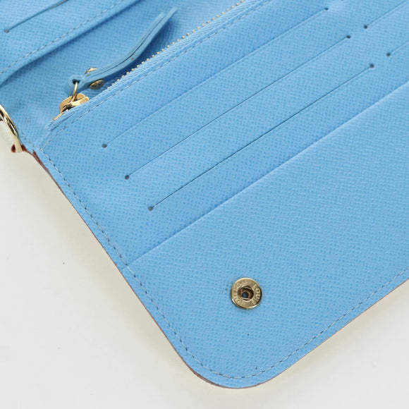 LOUIS VUITTON Multicolor PortefeuilleInsolite Wallet White M93750 Auth YKZ751SAM