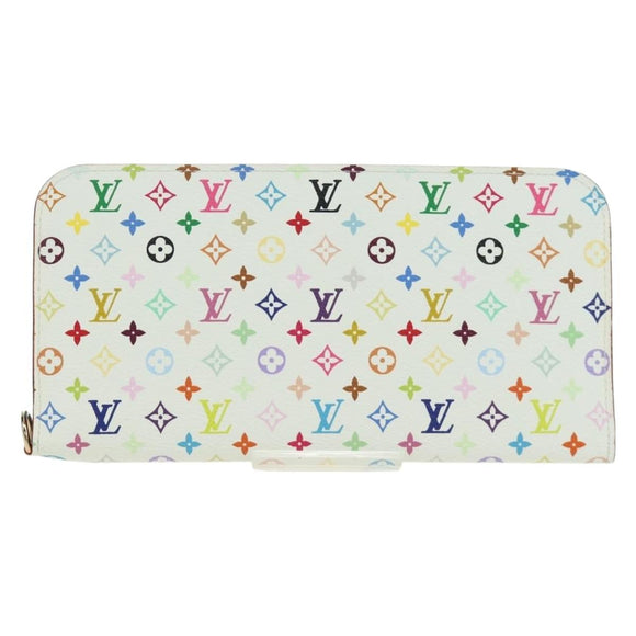 LOUIS VUITTON Multicolor PortefeuilleInsolite Wallet White M93750 Auth YKZ751SAM