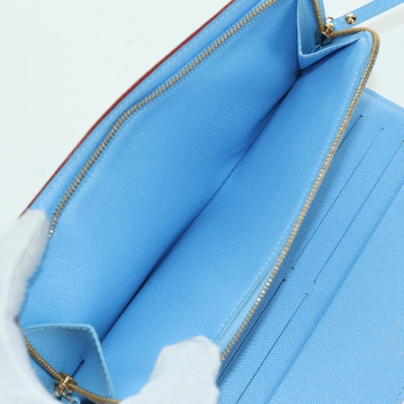 LOUIS VUITTON Multicolor PortefeuilleInsolite Wallet White M93750 Auth YKZ751SAM