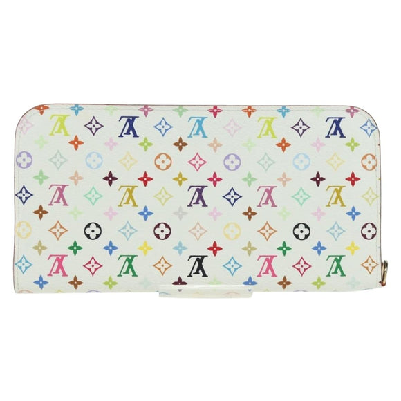 LOUIS VUITTON Multicolor PortefeuilleInsolite Wallet White M93750 Auth YKZ751SAM