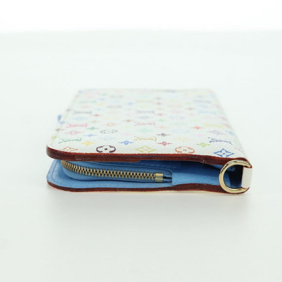 LOUIS VUITTON Multicolor PortefeuilleInsolite Wallet White M93750 Auth YKZ751SAM