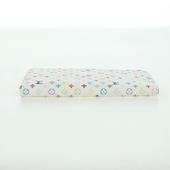 LOUIS VUITTON Multicolor PortefeuilleInsolite Wallet White M93750 Auth YKZ751SAM