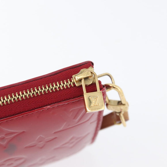 LOUIS VUITTON Monogram Vernis Lexington Pouch Pomme D'amour M93525 Auth YKZ752