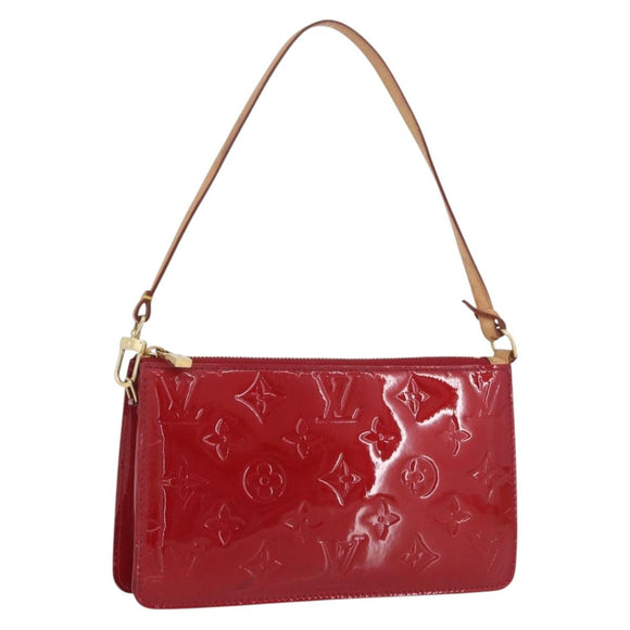 LOUIS VUITTON Monogram Vernis Lexington Pouch Pomme D'amour M93525 Auth YKZ752