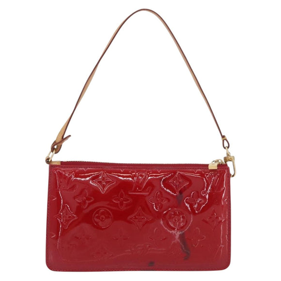 LOUIS VUITTON Monogram Vernis Lexington Pouch Pomme D'amour M93525 Auth YKZ752