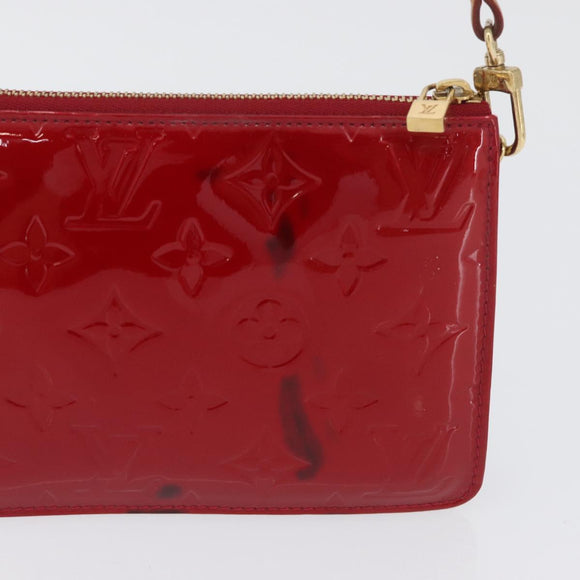 LOUIS VUITTON Monogram Vernis Lexington Pouch Pomme D'amour M93525 Auth YKZ752