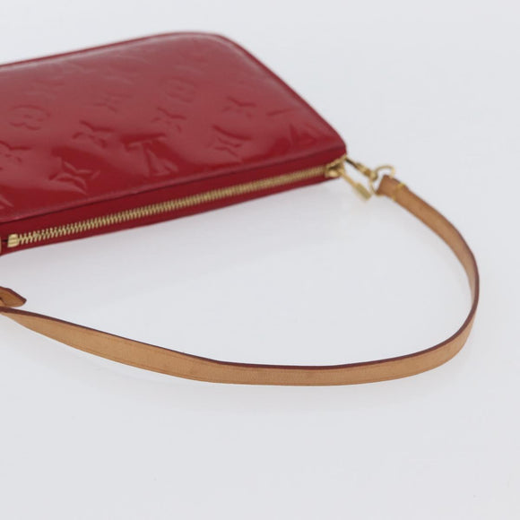 LOUIS VUITTON Monogram Vernis Lexington Pouch Pomme D'amour M93525 Auth YKZ752