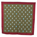 GUCCI Micro GG Doraemon Scarf Silk Beige Auth YKZ755M-1