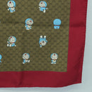 GUCCI Micro GG Doraemon Scarf Silk Beige Auth YKZ755M-10