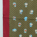 GUCCI Micro GG Doraemon Scarf Silk Beige Auth YKZ755M-5