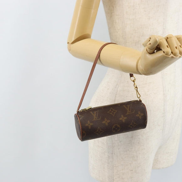 LOUIS VUITTON Monogram Papillon Pouch LV Auth YKZ758A