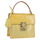 LOUIS VUITTON Monogram Vernis Spring street Hand Bag Gris M91029 LV Auth YKZ759-1