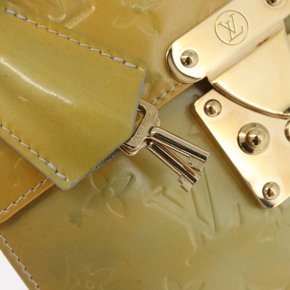 LOUIS VUITTON Monogram Vernis Spring street Hand Bag Gris M91029 LV Auth YKZ759