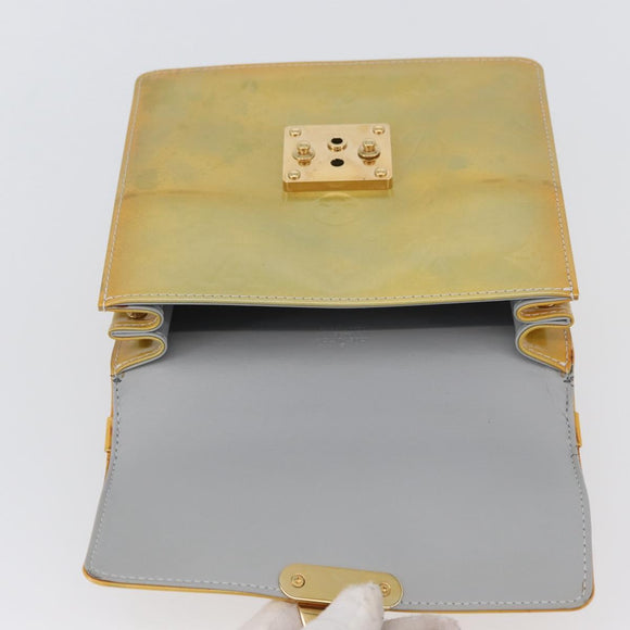 LOUIS VUITTON Monogram Vernis Spring street Hand Bag Gris M91029 LV Auth YKZ759