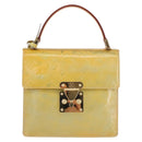 LOUIS VUITTON Monogram Vernis Spring street Hand Bag Gris M91029 LV Auth YKZ759-13