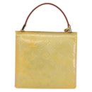 LOUIS VUITTON Monogram Vernis Spring street Hand Bag Gris M91029 LV Auth YKZ759-2