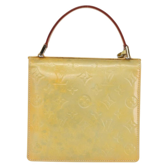 LOUIS VUITTON Monogram Vernis Spring street Hand Bag Gris M91029 LV Auth YKZ759