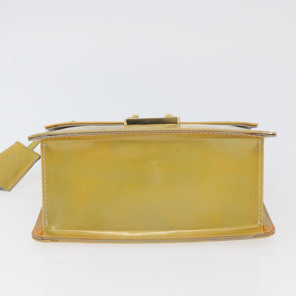 LOUIS VUITTON Monogram Vernis Spring street Hand Bag Gris M91029 LV Auth YKZ759