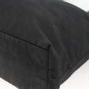 PRADA Tote Bag Nylon Black Gold Auth YKZ773-15