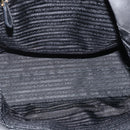 PRADA Tote Bag Nylon Black Gold Auth YKZ773-11
