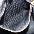 PRADA Tote Bag Nylon Black Gold Auth YKZ773-22