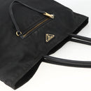 PRADA Tote Bag Nylon Black Gold Auth YKZ773-6