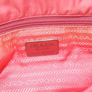 PRADA Tote Bag Nylon Pink Silver Auth YKZ774-10
