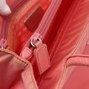 PRADA Tote Bag Nylon Pink Silver Auth YKZ774-22