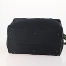 PRADA Sports Boston Bag Nylon 2way Black Silver Auth YKZ775-5