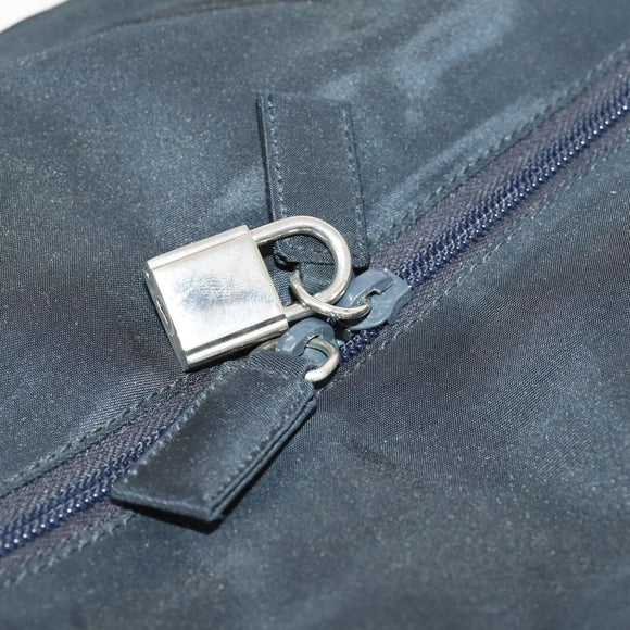 PRADA Sports Boston Bag Nylon 2way Black Silver Auth YKZ775