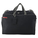 PRADA Sports Boston Bag Nylon 2way Black Silver Auth YKZ775-13