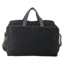 PRADA Sports Boston Bag Nylon 2way Black Silver Auth YKZ775-2