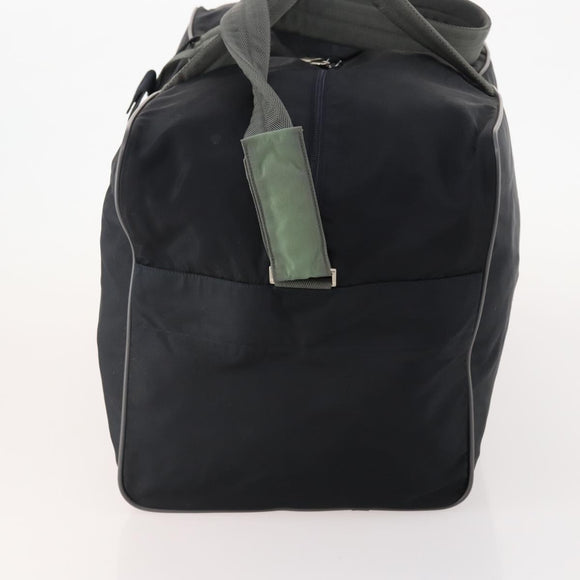 PRADA Sports Boston Bag Nylon 2way Black Silver Auth YKZ775