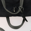PRADA Sports Boston Bag Nylon 2way Black Silver Auth YKZ775-8