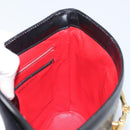 CELINE Horsebit Shoulder Bag Leather Black Gold Auth YKZ776A-19