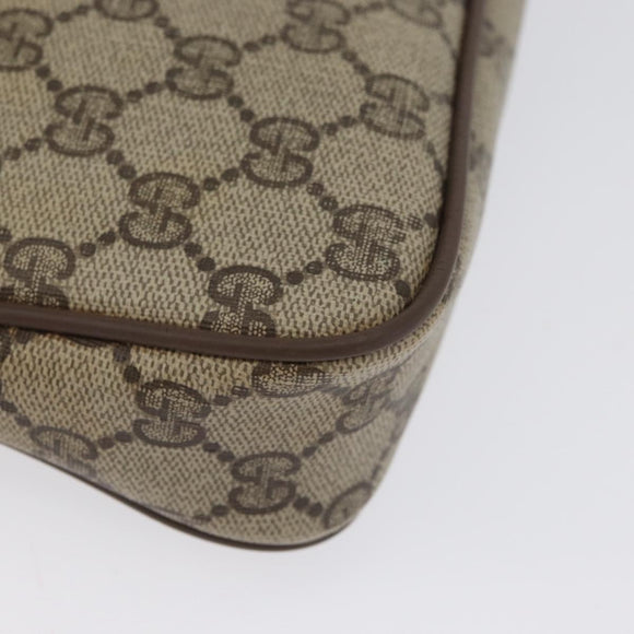GUCCI GG Supreme Shoulder Bag PVC Beige Gold 89 02 068 Auth YKZ782