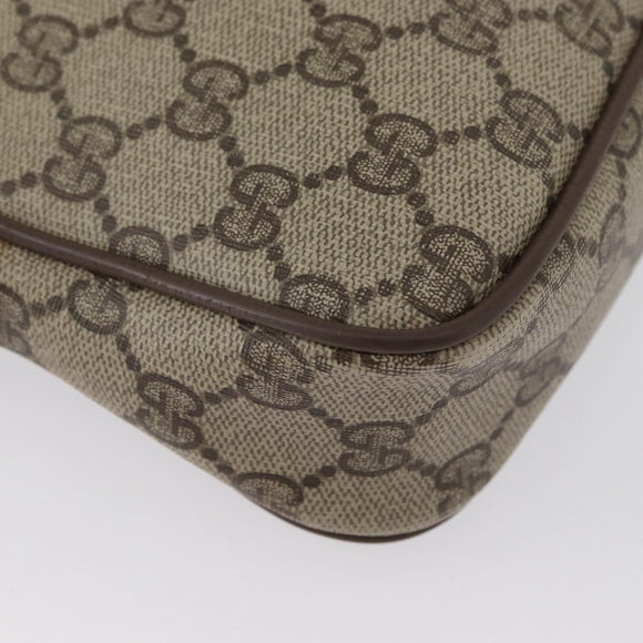 GUCCI GG Supreme Shoulder Bag PVC Beige Gold 89 02 068 Auth YKZ782