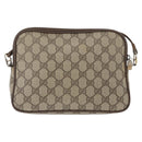 GUCCI GG Supreme Shoulder Bag PVC Beige Gold 89 02 068 Auth YKZ782-2