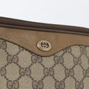 GUCCI GG Supreme Umhängetasche PVC Beige Gold 97 02 068 Auth YKZ783-19