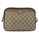 GUCCI GG Supreme Umhängetasche PVC Beige Gold 97 02 068 Auth YKZ783-14