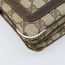 GUCCI GG Supreme Web Sherry Line Shoulder Bag PVC Beige Gold 010 378 Auth YKZ785-9