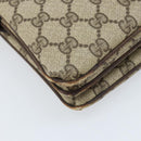 GUCCI GG Supreme Web Sherry Line Shoulder Bag PVC Beige Gold 010 378 Auth YKZ785-16