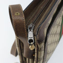 GUCCI GG Supreme Web Sherry Line Shoulder Bag PVC Beige Gold 010 378 Auth YKZ785-10