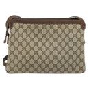 GUCCI GG Supreme Web Sherry Line Shoulder Bag PVC Beige Gold 010 378 Auth YKZ785-2